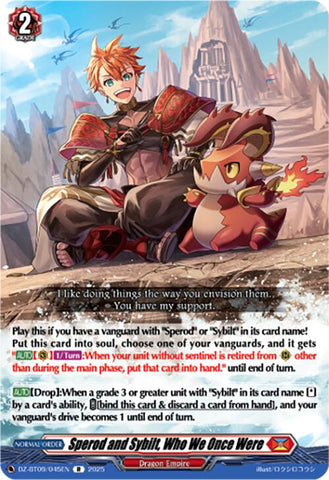 Sperod and Sybilt, Who We Once Were (DZ-BT09/045EN) [Super Brave Detonation]