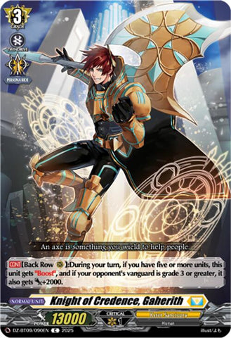 Knight of Credence, Gaherith (DZ-BT09/090EN) [Super Brave Detonation]