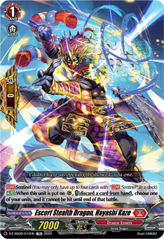 Escort Stealth Dragon, Hayashi Kaze (DZ-SS09/012EN) [DZ-SS09: Zero Tendo Start Deck]