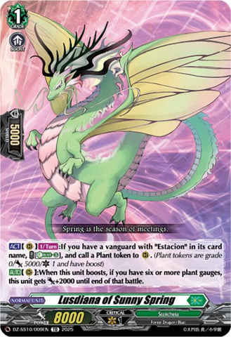 Lusdiana of Sunny Spring (DZ-SS10/009EN) [DZ-SS10: Shiki Otei Start Deck]