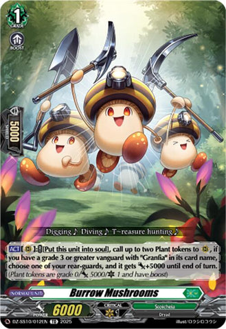 Burrow Mushrooms (DZ-SS10/012EN) [DZ-SS10: Shiki Otei Start Deck]