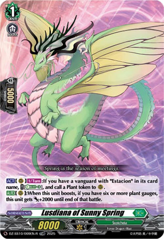 Lusdiana of Sunny Spring (TDR) (DZ-SS10/009EN-R) [DZ-SS10: Shiki Otei Start Deck]