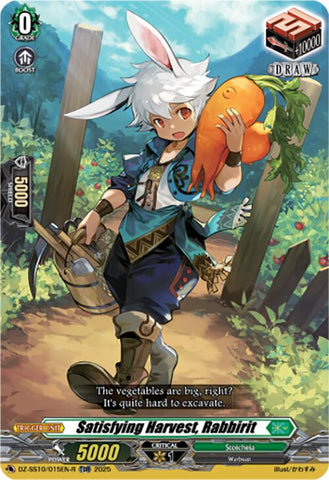 Satisfying Harvest, Rabbirit (TDR) (DZ-SS10/015EN-R) [DZ-SS10: Shiki Otei Start Deck]