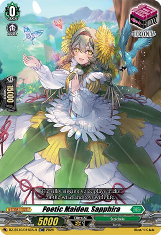 Poetic Maiden, Sapphira (TDR) (DZ-SS10/016EN-R) [DZ-SS10: Shiki Otei Start Deck]
