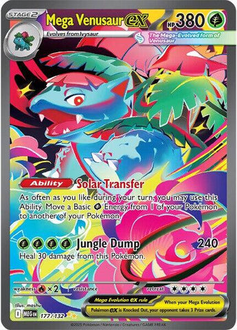 Mega Venusaur ex (177/132) [Mega Evolutions: Base Set]