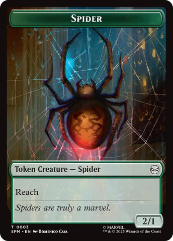 Spider // Food Double-Sided Token [Marvel's Spider-Man Tokens]