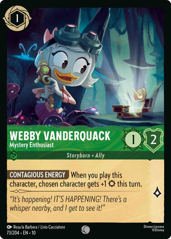 Webby Vanderquack - Mystery Enthusiast (73/204) [Whispers in the Well]
