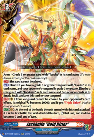 Jackknife "Gold Ritter" (DZ-TB01/028EN) (DZ-TB01/028EN) [Future Card Buddyfight]