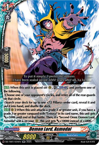 Demon Lord, Asmodai (DZ-TB01/034EN) (DZ-TB01/034EN) [Future Card Buddyfight]