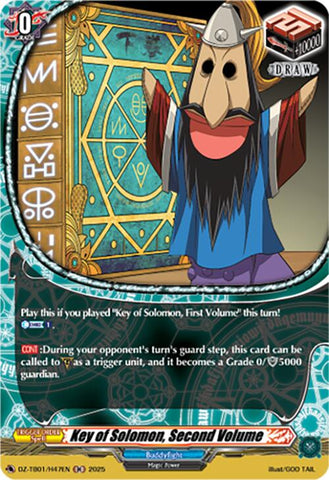 Key of Solomon, Second Volume (DZ-TB01/H47EN) (DZ-TB01/H47EN) [Future Card Buddyfight]
