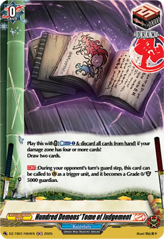 Hundred Demons' Tome of Judgement (DZ-TB01/H64EN) (DZ-TB01/H64EN) [Future Card Buddyfight]