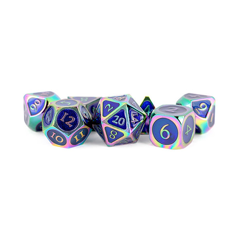 7-Die Set Metal: Rainbow with Blue Enamel