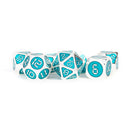 7-Die Set 16mm Digital Enamel Metal: Silver/Teal