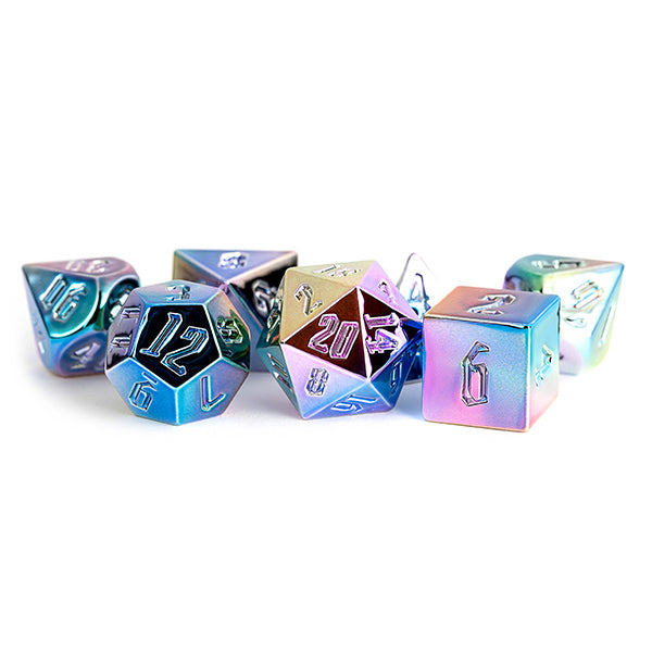 7-Die Set 16mm Aluminum Plated Acrylic: Rainbow Aegis/Uninked