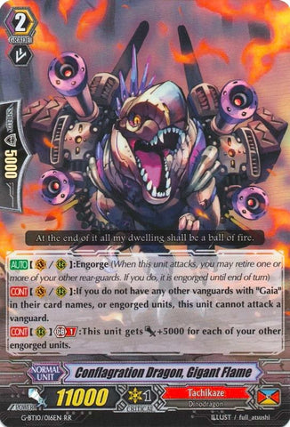 Conflagration Dragon, Gigant Flame (G-BT10/016EN) [Raging Clash of the Blade Fangs]