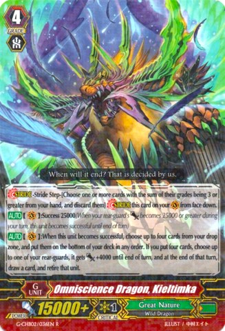 Omniscience Dragon, Kieltimka (G-CHB02/036EN) [We ARE!!! Trinity Dragon]