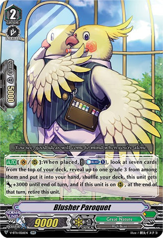 Blusher Paroquet (V-BT11/026EN) [Storm of the Blue Cavalry]