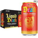 Liquid Death, Cereal Criminal, Fruity Pebbles-Flavored Sparkling Water