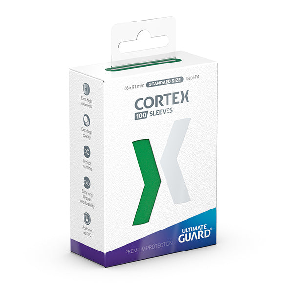 Card Sleeves: Cortex Standard Size- Glossy Green (100 ct.)