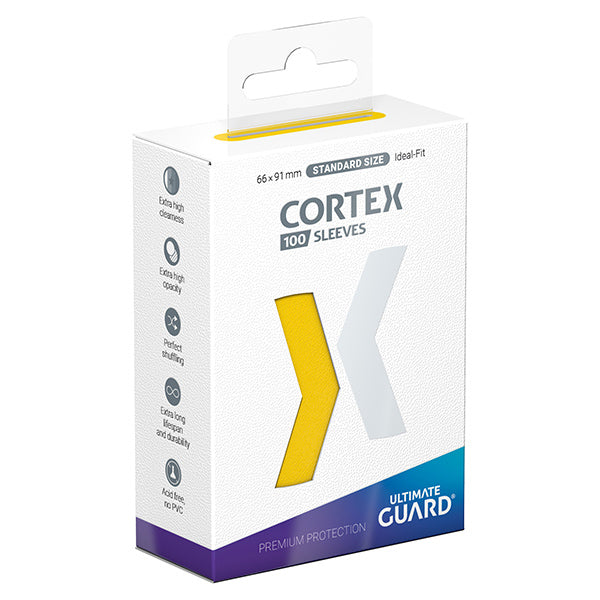 Card Sleeves: Cortex Standard Size- Glossy Yellow (100 ct.)