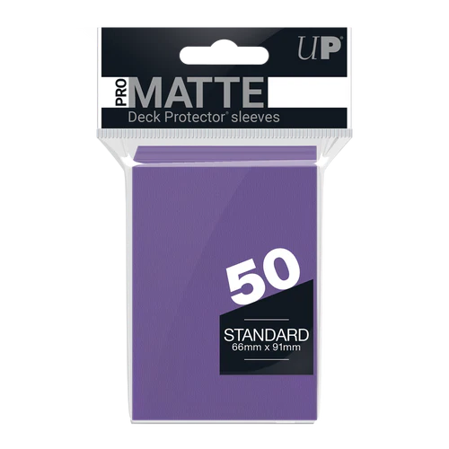 PRO-Matte Standard Deck Protector Sleeves purple