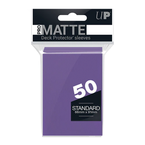 PRO-Matte Standard Deck Protector Sleeves purple