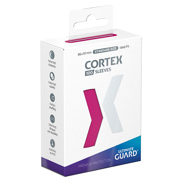 Card Sleeves: Cortex Standard Size- Glossy Pink (100 ct.)