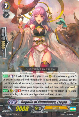 Regalia of Abundance, Freyja (G-BT14/038EN) [Divine Dragon Apocrypha]