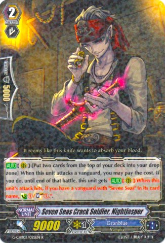 Seven Seas Crack Soldier, Nightjasper (G-CHB03/025EN) [Rummy Labyrinth Under the Moonlight]