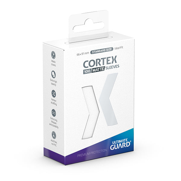 Card Sleeves: Cortex Standard Size- Matte White (100 ct.)