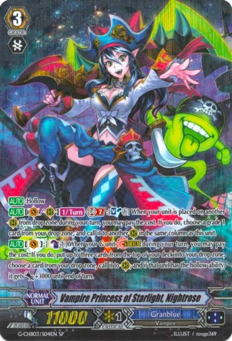 Vampire Princess of Starlight, Nightrose (G-CHB03/S04EN) [Rummy Labyrinth Under the Moonlight]