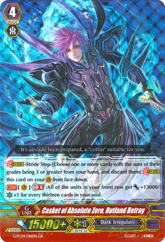Casket of Absolute Zero, Rutland Betray (G-FC04/016EN) [Fighters Collection 2017]