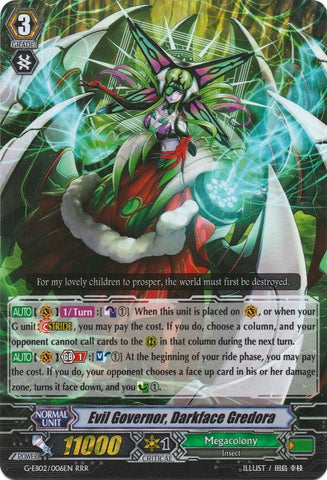 Evil Governor, Darkface Gredora (G-EB02/006EN) [The AWAKENING ZOO]
