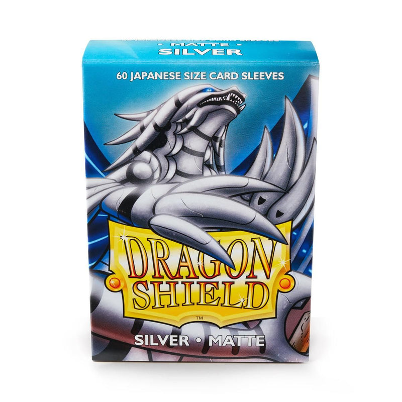 Dragon Shield: Japanese Size 60ct Sleeves - Silver (Matte)