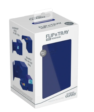 Deck Case: Flip´n´Tray 100+ Standard Size Monocolor- Blue