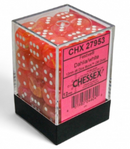 Festive Dahlia/white Luminary 12mm d6 Dice Block (36 dice)