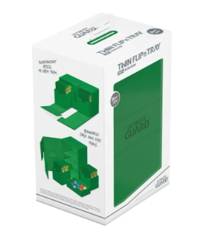 Deck Case: Twin Flip´n´Tray 160+ Standard Size Monocolor- Green