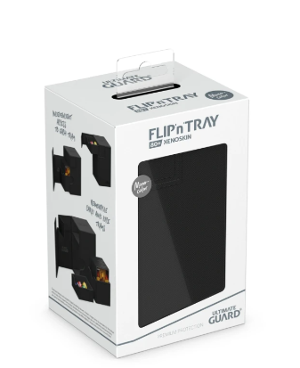Deck Case: Flip´n´Tray 80+ Standard Size Monocolor- Black
