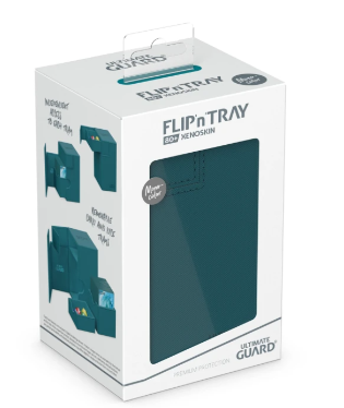 Deck Case: Flip´n´Tray 80+ Standard Size Monocolor- Petrol