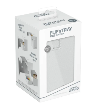 Deck Case: Flip´n´Tray 100+ Standard Size Monocolor- White