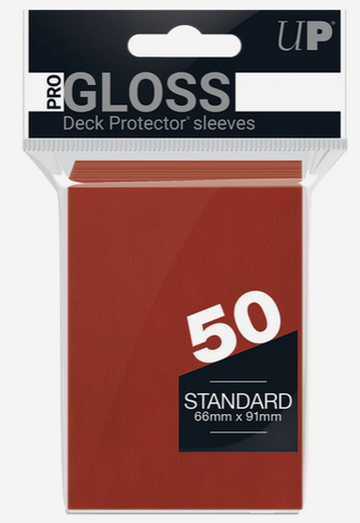 Ultra PRO: Standard 50ct Sleeves - PRO-Gloss (Red)
