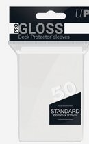 Ultra PRO: Standard 50ct Sleeves - PRO-Gloss (White)