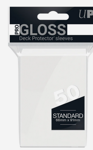 Ultra PRO: Standard 50ct Sleeves - PRO-Gloss (White)