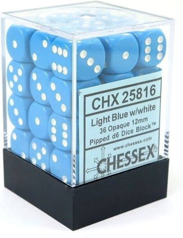 12mm 36d6 Opaque: Light Blue/White