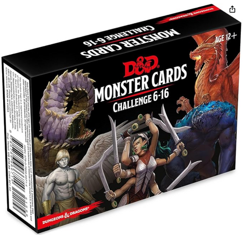D&D 5E: Spellbook Cards Monsters 6-16