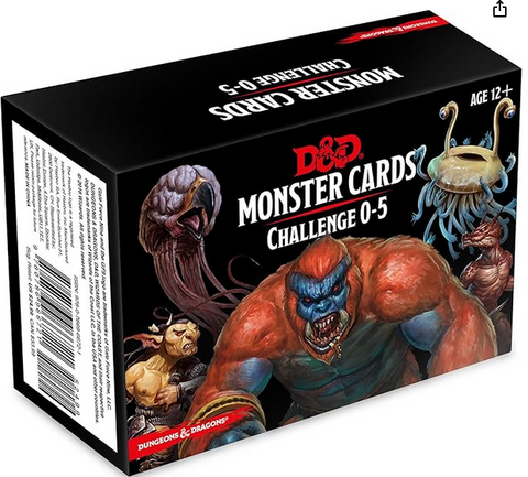 D&D 5E: Spellbook Cards Monsters 0-5