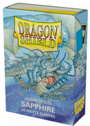 Dragon Shield: Japanese 60ct Sleeves - Sapphire (Matte)