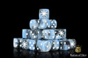 Chaos Demon Dice - Tainted Ice Round Corner