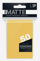 Ultra PRO: Standard 50ct Sleeves - PRO-Matte (Yellow)