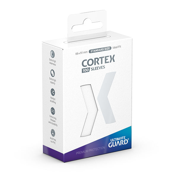 Card Sleeves: Cortex Standard Size- Glossy White (100 ct.)